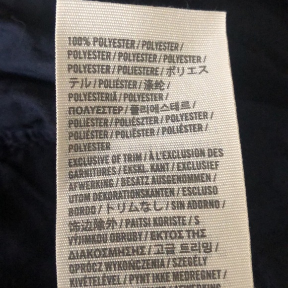 NWT HTF Rare Vintage Hollister Navy Blue ruffled tiered skirt. Beautiful details - Picture 12 of 12